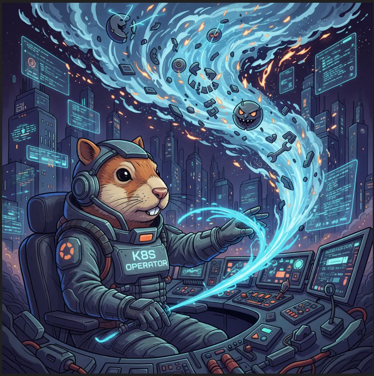 Ilustración original del operador de Chaos Engineering para Kubernetes.